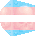 spinning doomcube with trans flag colors